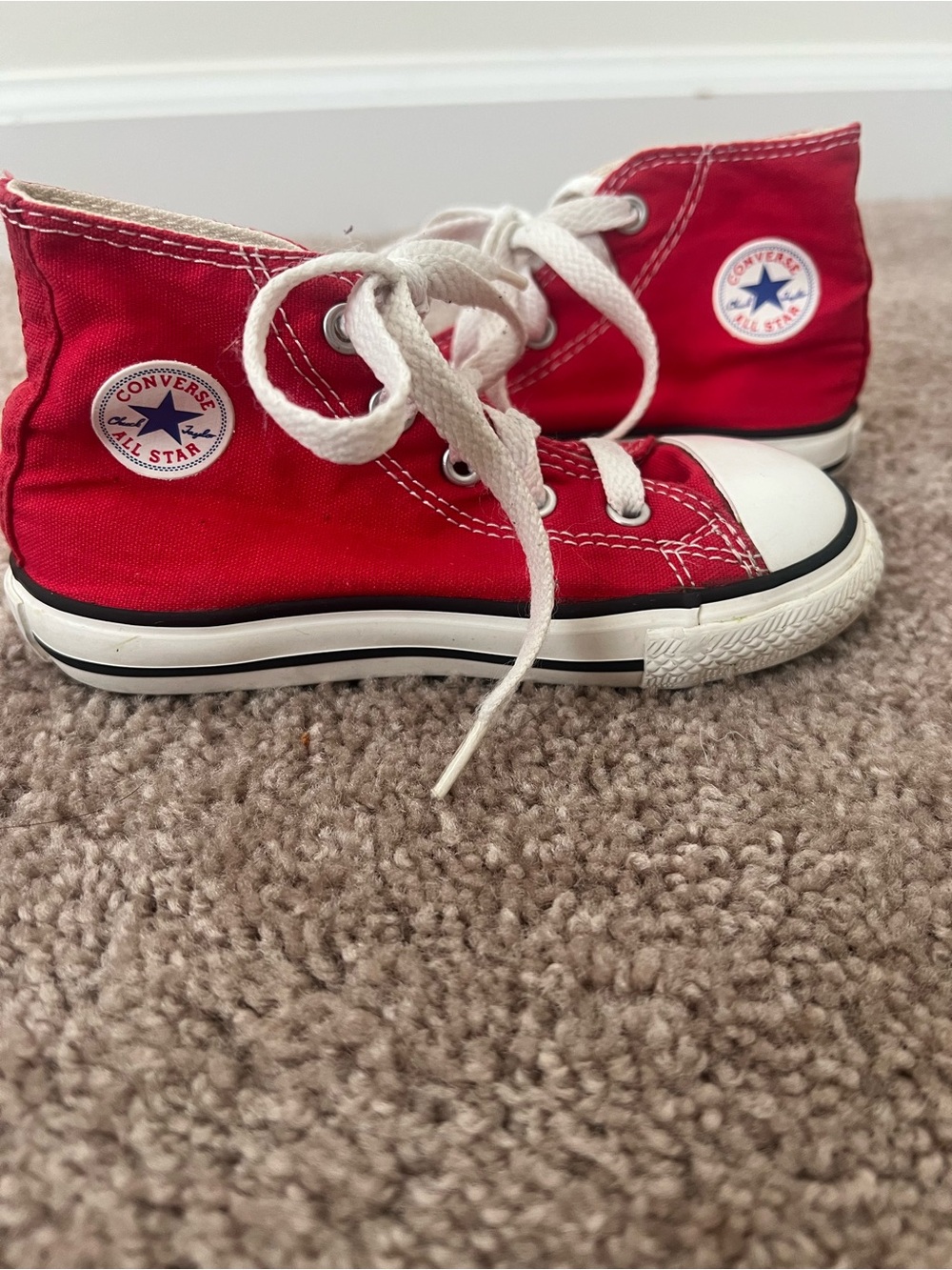 Converse Kids' Red Chuck Taylor All Star High Top Sneakers c8